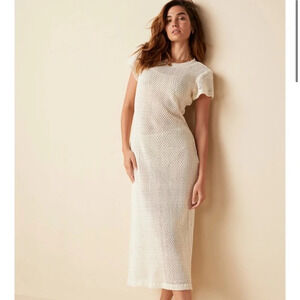 NWT Saint Holiday The Bungalow Crochet T-Shirt Dress Coverup